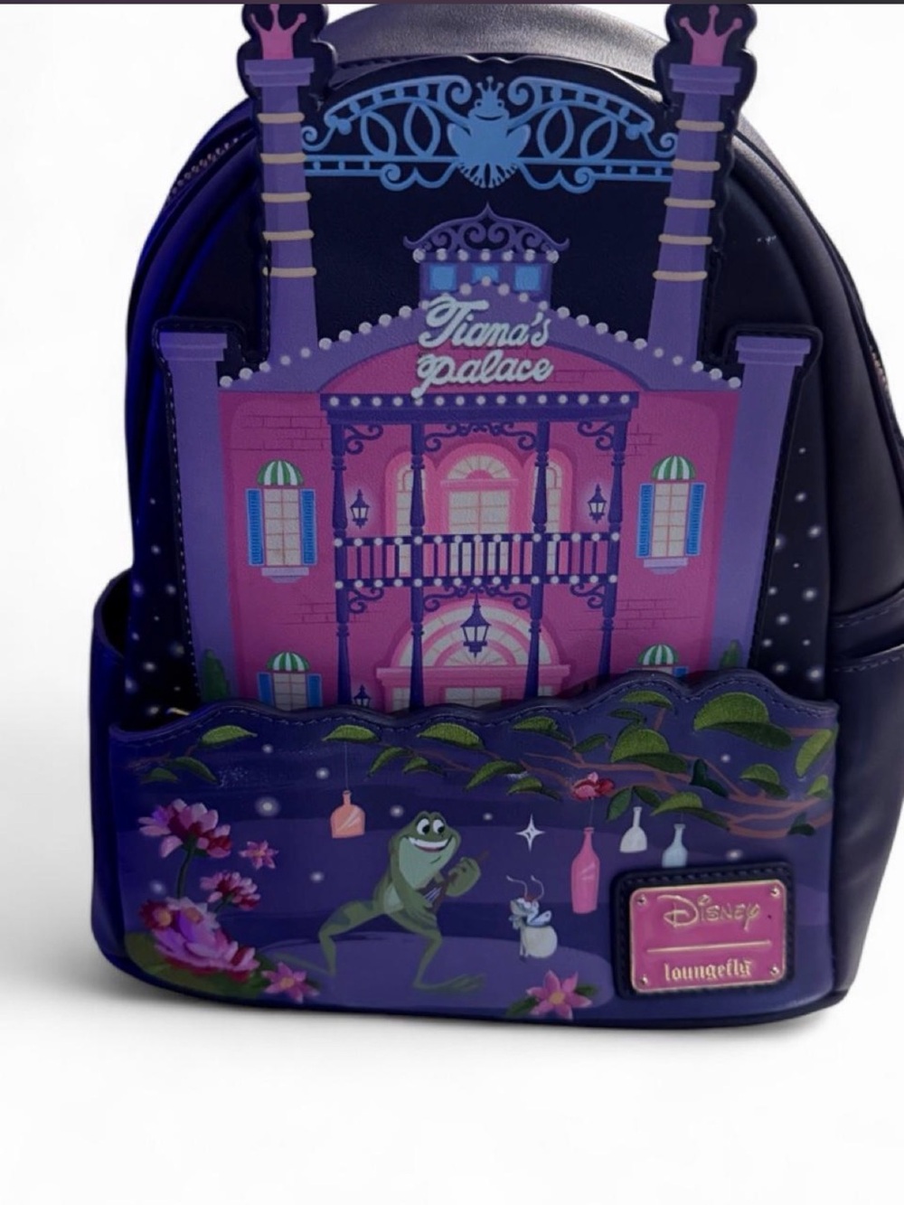Loungefly Disney Tiana's Palace Mini Backpack - Purple & Pink
